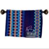Angel Sales Western Classic Wool Saddle Blanket Show Pad for Horse Ridding (Light Sky Blue & Black) -FZ-01 (34 * 38)