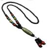 HXSCOO Healing Jewelry Natural Tibetan Dzi Agates Pendant Necklace Nine Eyes Guanyin Ruyi Dragon Agat Stone Necklace for Women Men (Color : 3) view 3