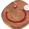 Uloveido Adjustable Tennis Bracelets for Women Red CZ Stone Bracelet Rose Gold Plated Hypoallergenic Slider Bracelet Jewelry Gift Y4043 view 2