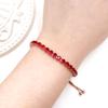 Uloveido Adjustable Tennis Bracelets for Women Red CZ Stone Bracelet Rose Gold Plated Hypoallergenic Slider Bracelet Jewelry Gift Y4043 view 3