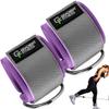 Gradient Fitness 2 Pack Ankle Straps | Ankle Bands for Working Out, Cable Machine Attachment, Gym (Purple|Grey) view 1