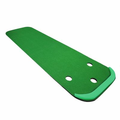 XPLKQXE Foldable Golf Hitting Mat, Artificial Turf Pad, Golf Hitting Training Aids, Portable Golf Putting Mat 6 Golf Balls for Indoor/Outdoor, Anti-Deformation (Color : Green-118.1x39.4in, Size : 9p