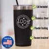 Bocce Ball Tumbler Sport Fan Lover Funny Gift Idea Novelty Gag It's No Secret I'd Rather Coffee Tea Insulated Cup With Lid Black 20 Oz view 2