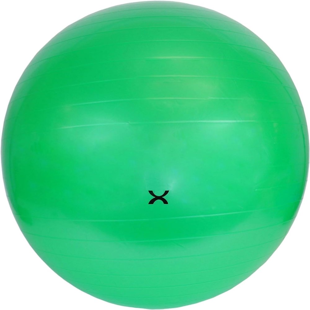 AmeriCan Goods 1Pcs Inflatable Exercise Ball Durable Non-Slip Ball for Workouts Yoga, Pilates, Active Seating, Physical Therapy, Home Gym Stability Exercise Ball (Green)