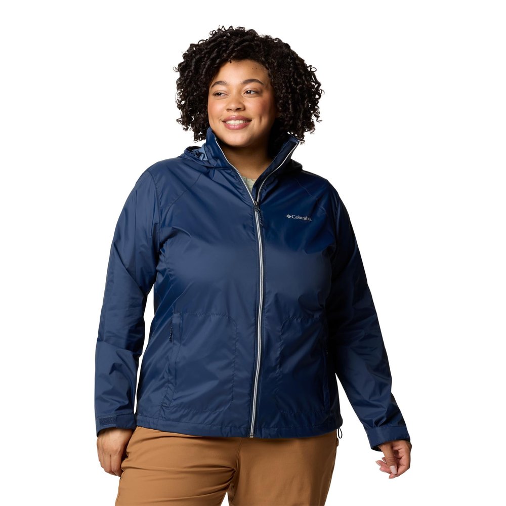 Columbia Womens Switchback IV Rain Jacket, Collegiate Navy, XX-Large