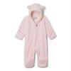 Columbia Baby Tiny Bear II Bunting, Satin Pink/Chalk, 3/6 view 3