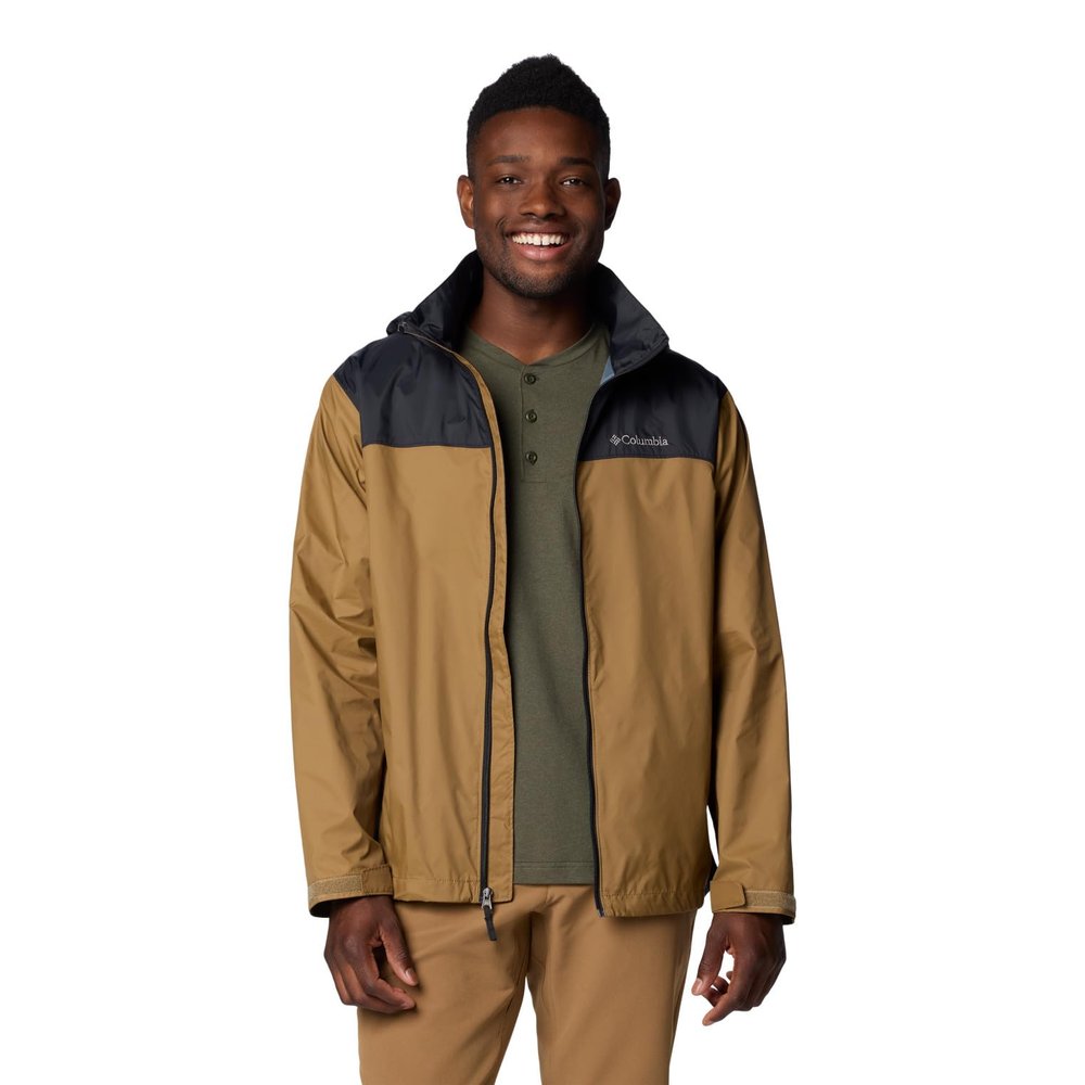 Columbia Men's Glennaker Lake II Rain Jacket, Delta/Black, 4X Tall