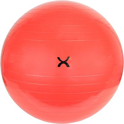 AmeriCan Goods 1 Pcs Inflatable Exercise Ball Durable Non-Slip Ball for Workouts Yoga, Pilates, Active Seating, Physical Therapy, Home Gym Stability Exercise Ball (Red)
