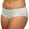 Shadowline Nylon Hipster Panty with Lace Insert 3 Pack-Silver-9 view 1