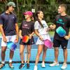 Diadem Rush Pickleball Paddle | USAPA Approved | Lightweight Fiberglass 16mm Paddle with Fiberglass Surface for Spin & Control | Marine Teal view 4