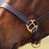 Country Pride Fairfield Triple Stitched Leather Halter for Horses, Durable One-Inch Leather with Brass-Plated Hardware, Adjustable Crown and Nose, Throat Snap for Easy On and Off (Horse) view 3
