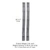 Titan Fitness T-2 Series Safety Straps, Fits 26" Depth T-2 Series Power Rack, Rated 3,100 LB Per Strap, Reinforced Nylon Straps, J-Hook Style Brackets for Easy Installation, Set of 2 view 2