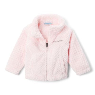 Columbia Youth Girls Toddler Fire Side Sherpa Full Zip Fleece Jacket, Satin Pink, 2T