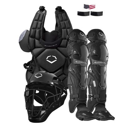 EvoShield G2S Fastpitch Catcher's Gear Kit - Black, Intermediate Size