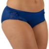 Shadowline Nylon Hipster Panty with Lace Insert 3 Pack-Navy-8 view 1