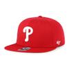 '47 MLB Sure Shot Captain Hat Adjustable Structured 6-Panel Snapback Hat Cap, Adult One Size Fits All (US, Alpha, One Size, Philadelphia Phillies) view 2