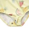 Gerber Baby Girls Toddler Long Sleeve One Piece Rashguard Swimsuit, Yellow Fruit, 12 Months view 3