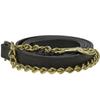 Country Pride Fancy Stitched Padded Halter and Lead, Padded Leather Crown and Nose w/Elegant Stitching, Double Buckle Crown, Adjustable Chin, Matching Lead with Chain, Durable Halter (Black, Large) view 3