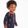 Gerber Baby Boys Toddler Long Sleeve One Piece Sun Protection Rashguard Swimsuit, Blue Anchor, 6-9 Months view 2