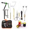 Lixada Fly Tying Tools Kit Fly Tying Threader Needle Whip Finisher Scissors Fly Tying Tools Combo Kit for Flying Fishing Professionals Beginners view 1