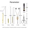 Lixada Fly Tying Tools Kit Fly Tying Threader Needle Whip Finisher Scissors Fly Tying Tools Combo Kit for Flying Fishing Professionals Beginners view 3