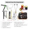 Lixada Fly Tying Tools Kit Fly Tying Threader Needle Whip Finisher Scissors Fly Tying Tools Combo Kit for Flying Fishing Professionals Beginners view 4