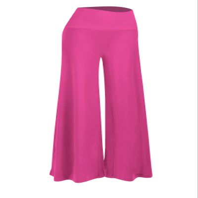 Arolina Women's Stretchy Wide Leg Palazzo Lounge Pants Casual Comfy High Waist Palazzo Pants Hotpink