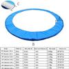 Trampoline Replacement Spring Cover,Edge Protection, Safety Mat, UV-Resistant, Tear-Resistant Trampoline Accessories (Color : Blue, Size : 12FT+diameter3.66m) view 3