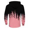 Men's Hoodies Tracksuit Gradient Color Long Sleeve Sweatshirts Jogger Pant 2 Piece Outfits Fall Jogging SweatsuitsOff The Shoulder Sweatshirt Tops For Men Pullover Men,(Pink,L) view 2