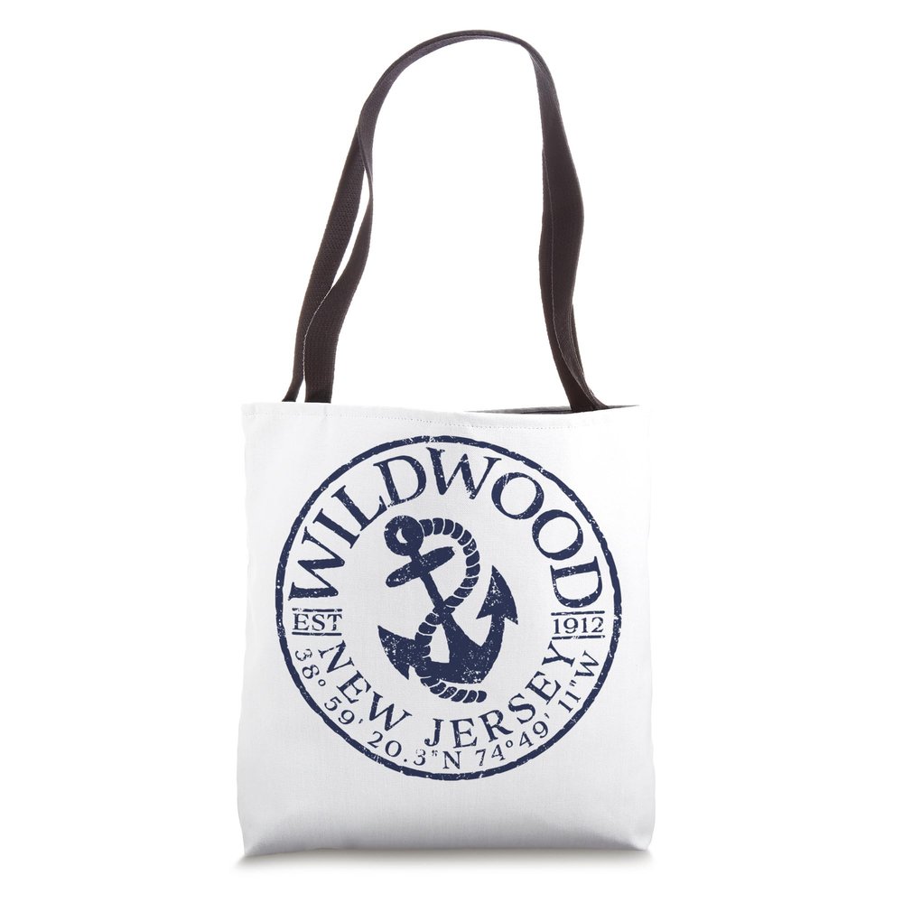 Wildwood New Jersey Nautical Boat Oar Tote Bag