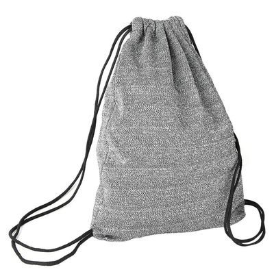 Drawstring Backpack Sports Gym Sackpack Anti Theft Cut Proof Drawstring Bag Backpack, PE Grade Portable Travel Mountaineering Riding Security Backpack