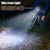 Gavigain Bike Light, Rechargeable Bike Headlight, Waterproof Safety Bike Front, Bike Headlight, Dark Area Bicycle Warning Lights, Mountain Bike Warning Light for Road, Mountain(Silver) view 2
