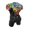 De Soto Femme Sneak-A-Poo Riviera Flisuit - WRTTS3 (Newsprint, Size Small) view 2