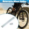 X AUTOHAUX 24pcs 13G J Bend Bicycle Galvanized Spokes 268mm 10.55" Cycle Spokes with Brass Nipples Steel Spokes for Mountain Bike MTB view 2