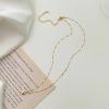 Wonlte Gold Initial Necklaces for Women Trendy, Dainty 14K Gold Plated A Initial Necklace Cute Heart Pendant Choker Necklace Simple Personalized Monogram Name Necklace Gold Jewelry Necklace for Gift view 4