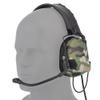 GYDEHUTJ Tactical Headset Sound Amplification Noise Reduction Ear Muff Helmet CS Headphone with Detachable Microphone