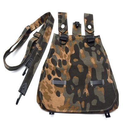 CLAYHU Collectable WWII German Bread Bag W Strap Plane Tree Camo Autumn Color Replica