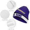 Baltimore Custom Beanie, Add Personalized Name Knit Hat for Women Men, Sports Stylish Winter Wear, Gift for Fans view 3