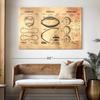 ElephantStock Sports Balls Compilation Patent Wall Art - 1 Panel Industrial Decor Canvas - Ready-to-Hang Blueprint Wall Art - and Sports Patent Prints Wall Art for Men - 51" X 34" view 3