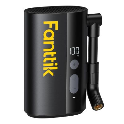 Fanttik X9 Ace Mini Bike Pump, 32s Fast Inflate Bike Pump with Gauge, 150PSI Electric Air Pump with Presta and Schrader Valve, Suitable for Mountain Bike, Road Bike, Electric Bike, MTB