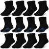 ELUTONG Non Slip Grip Socks Kids Anti-Skid Socks 12 Pairs for 1-7T Baby Toddler Boys and Girls view 1