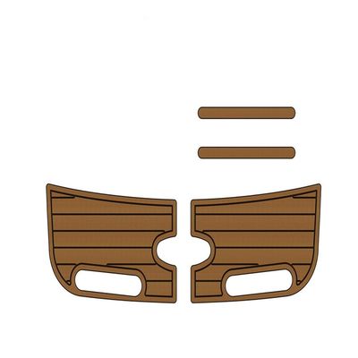 Algasan Boat EVA Faux Teak Decking Floor Compatible with 2003 MasterCraft X-30 Swim Platform Pad Boat EVA Faux Foam Teak Deck Floor Mat