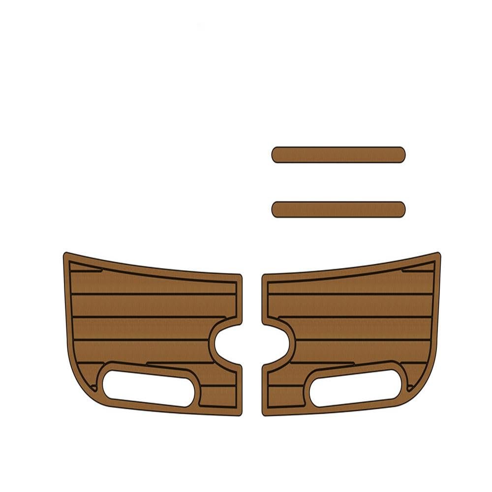 Algasan Boat EVA Faux Teak Decking Floor Compatible with 2003 MasterCraft X-30 Swim Platform Pad Boat EVA Faux Foam Teak Deck Floor Mat