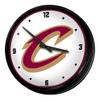 The Fan-Brand NBA Cleveland Cavaliers: Retro Lighted Wall Clock- Sports Decor for Home, Game Room, Fan Cave & Garage - USA Made view 1