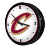 The Fan-Brand NBA Cleveland Cavaliers: Retro Lighted Wall Clock- Sports Decor for Home, Game Room, Fan Cave & Garage - USA Made view 2