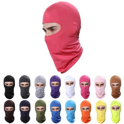 Pukavt Balaclava Face Mask, Ski Mask for Men Women, UV Protection Windproof Scarf for Motorcycle Snowboard Cycling Red