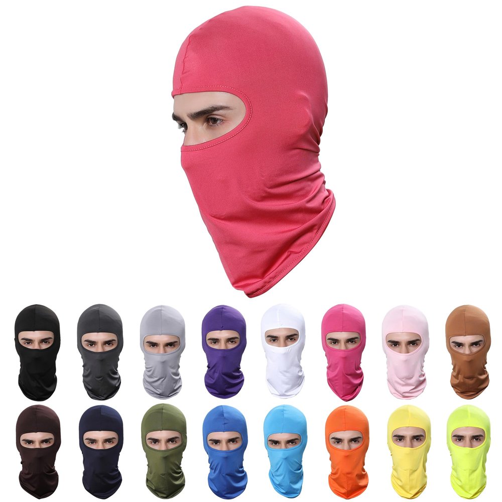Pukavt Balaclava Face Mask, Ski Mask for Men Women, UV Protection Windproof Scarf for Motorcycle Snowboard Cycling Red