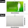 FZDXZJJ Custom Golf Towels for Men Personalized Golf Towel with Name Or Text for Golf Bags with Clip Golf Gifts for Golf Fan, Funny Golf Lover Gift for Husband Dad Boyfriend - Spring Green Gradient view 3