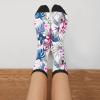 Aoojanu Summer Tropical Exotic Forests Flower Women'S Novelty Crew Socks Casual Funny Crazy Dress Socks view 3
