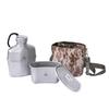 SILVERANT Camping Canteen Titanium Military Canteen Mess Kit Ultralight Camping Mug with Carry Pouch & Cup Foldable Handle -Bottle 1000ml, Cup 600ml (Canteen with Paracord) view 3